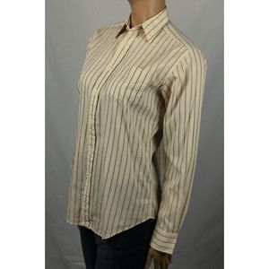 NEW Women's Size 8 RALPH LAUREN Adobe Classic Fit Blouse Shirt Tan 1065238WJS
